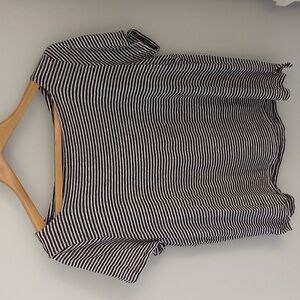 Eileen Fisher size large organic linen, striped t-shirt